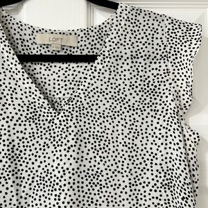 Loft polkadot blouse in Medium